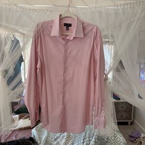 Alfani Men's Pink Geometric Dress Shirt